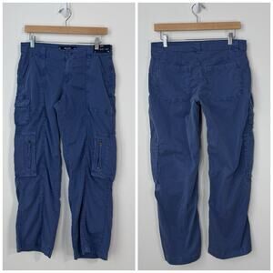 NWT Hollister Women’s Low Rise Baggy Cargo Pants Size 2S /26S Blue